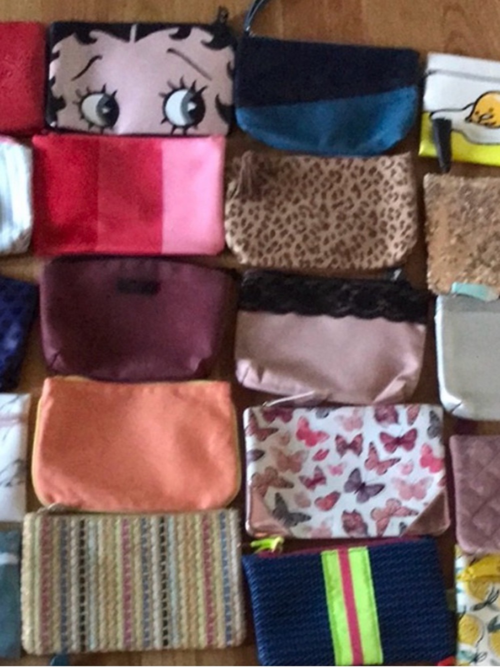 Assorted Small Cosmetic Pouches - Multi Color 20 for $40